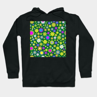 Green Flower Power Hoodie